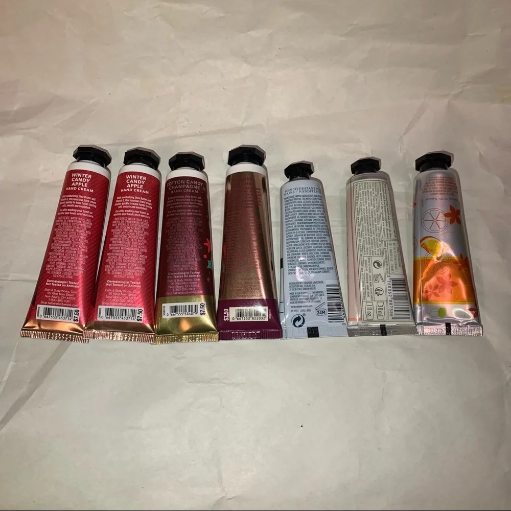 7 pieces hand cream lot